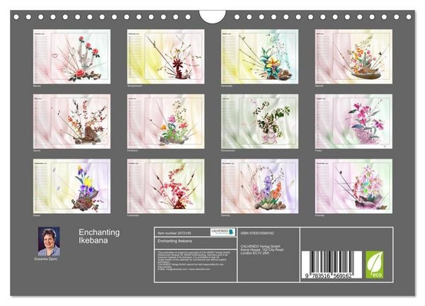 Produktbild: Enchanting Ikebana (Wall Calendar 2026 DIN A4 landscape), CALVENDO 12 Month Wall Calendar
