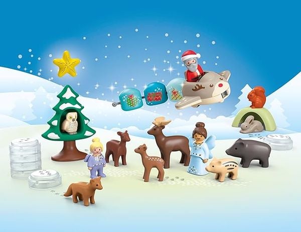 Produktbild: 70297 1.2.3: Adventskalender Schneeweihnacht