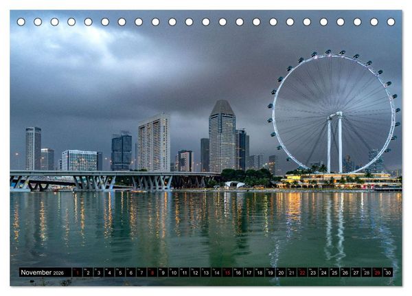 Produktbild: Asien - Singapur (Tischkalender 2026 DIN A5 quer), CALVENDO Monatskalender