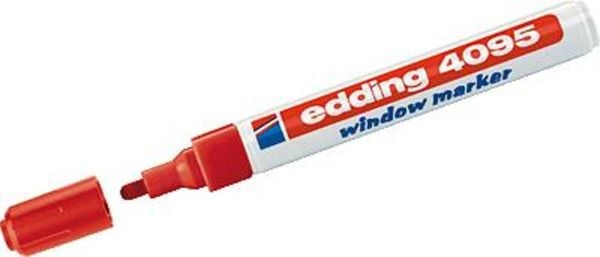 Edding 4095 4-4095002 Kreidemarker Rot 4 mm, 15 mm