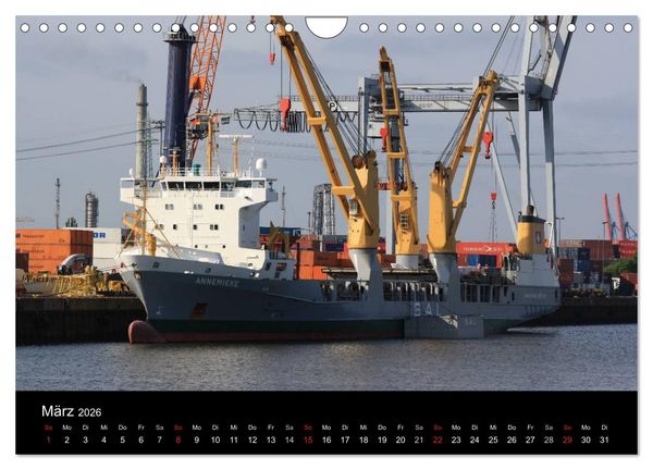 Produktbild: Schiffe auf der Elbe (Wandkalender 2026 DIN A4 quer), CALVENDO Monatskalender