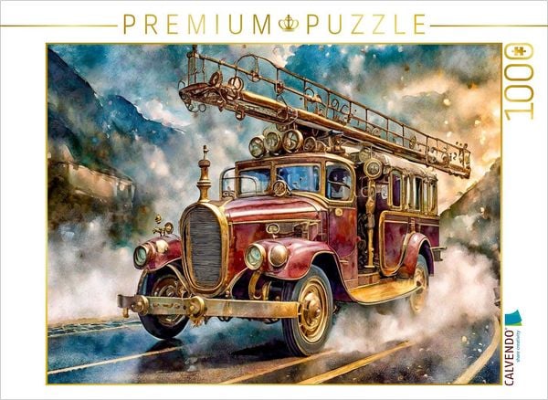 Produktbild: CALVENDO Puzzle Feuerwehrauto | 1000 Teile Lege-Gr&ouml;&szlig;e 64x48cm Foto-Puzzle f&uuml;r gl&uuml;ckliche Stunden