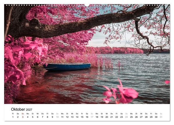 Produktbild: Die Lausitz im faszinierenden Infrarotlicht (hochwertiger Premium Wandkalender 2027 DIN A2 quer), Kunstdruck in Hochglanz
