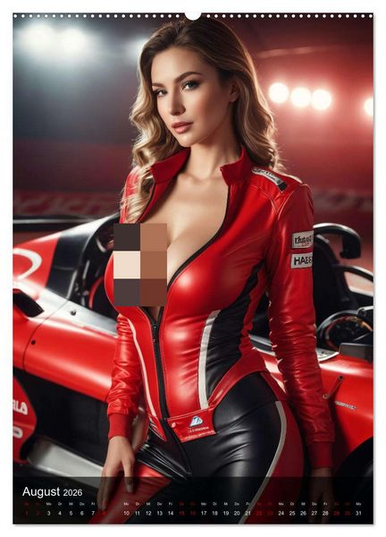 Produktbild: Racing Girls (hochwertiger Premium Wandkalender 2026 DIN A2 hoch), Kunstdruck in Hochglanz