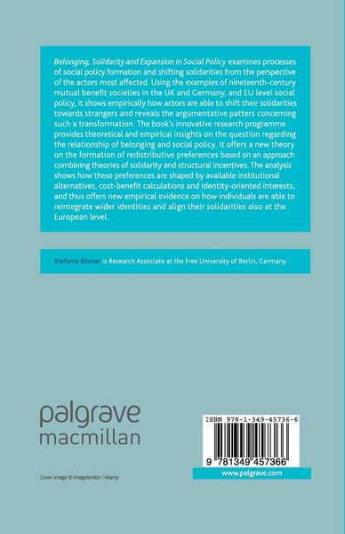 Produktbild: Belonging, Solidarity and Expansion in Social Policy