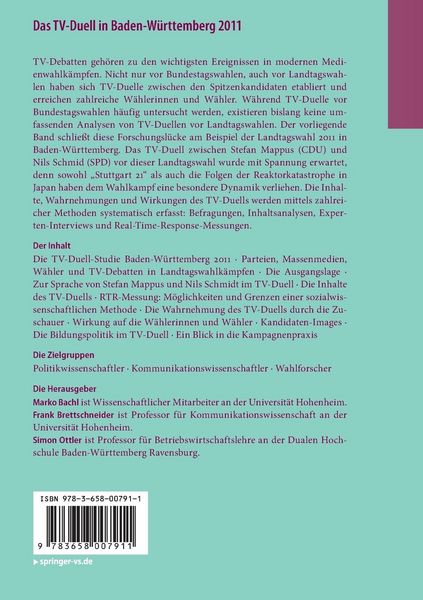 Produktbild: Das TV-Duell in Baden-W&uuml;rttemberg 2011