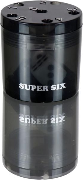 Produktbild: BestSaller 3013 - SUPER SIX Travel aus ABS - Schwarz, 5cm+ &Oslash; 5cm, Reisespiel