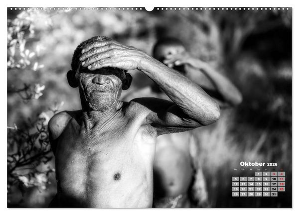 Produktbild: Namibia schwarzwei&szlig; (hochwertiger Premium Wandkalender 2026 DIN A2 quer), Kunstdruck in Hochglanz