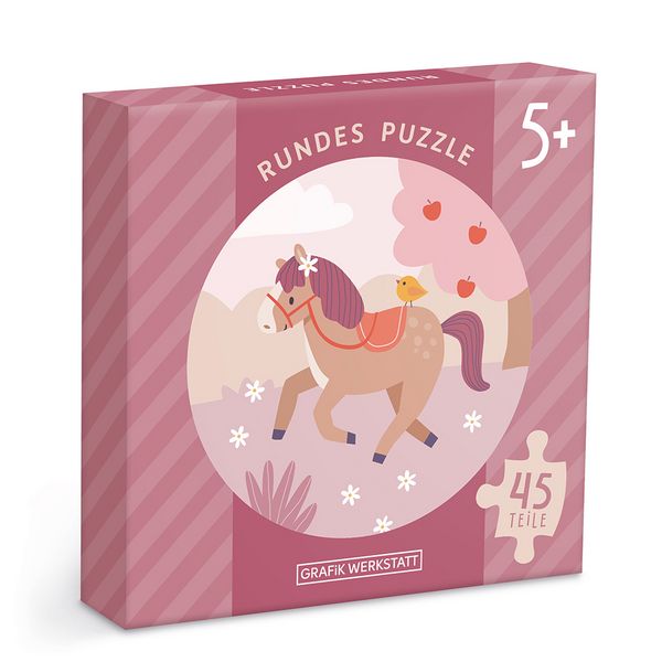 Produktbild: Rundes Puzzle Pony