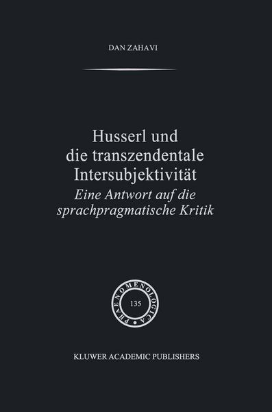 Produktbild: Husserl und Die Transzendentale Intersubjektivit&auml;t