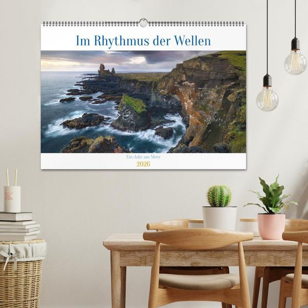 Produktbild: Im Rhythmus der Wellen - Ein Jahr am Meer (Wandkalender 2026 DIN A2 quer), CALVENDO Monatskalender