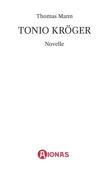 Produktbild: Tonio Kr&ouml;ger. Eine Novelle