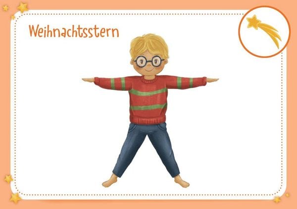 Produktbild: 24 x Kinderyoga im Advent. Bildkarten mit weihnachtlichen &Uuml;bungen und Praxisimpulsen