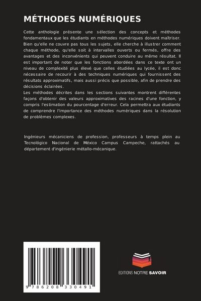 Produktbild: M&eacute;thodes Num&eacute;riques