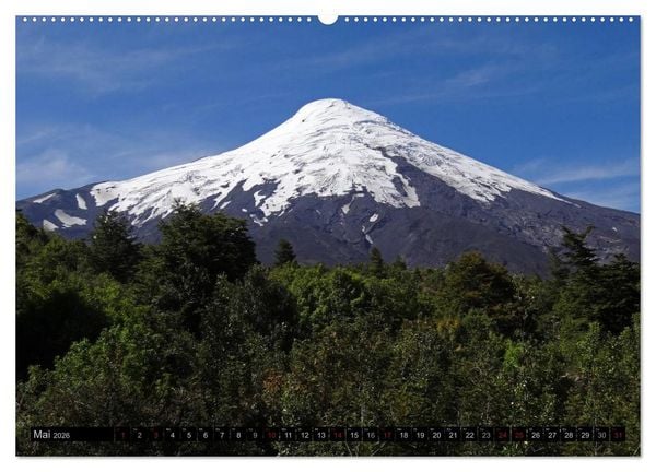 Produktbild: Tanz auf dem Vulkan - Osorno (Chile) (hochwertiger Premium Wandkalender 2026 DIN A2 quer), Kunstdruck in Hochglanz