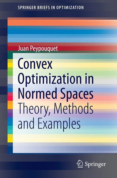 Produktbild: Convex Optimization in Normed Spaces