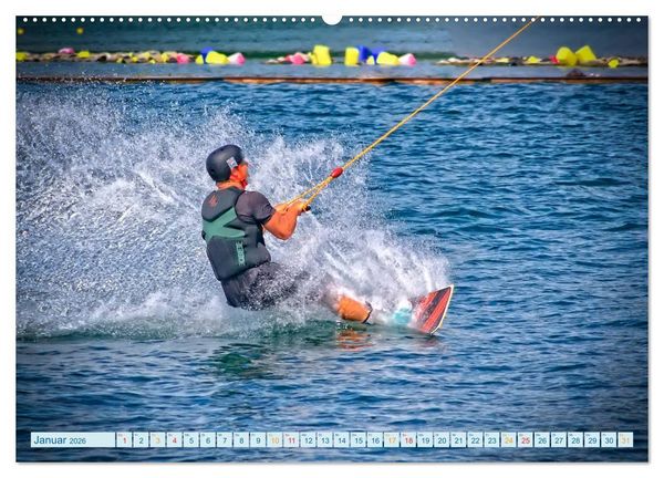 Produktbild: Wakeboarden (Wandkalender 2026 DIN A2 quer), CALVENDO Monatskalender