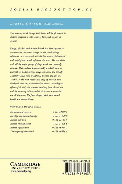 Produktbild: Drugs, Alcohol and Mental Health