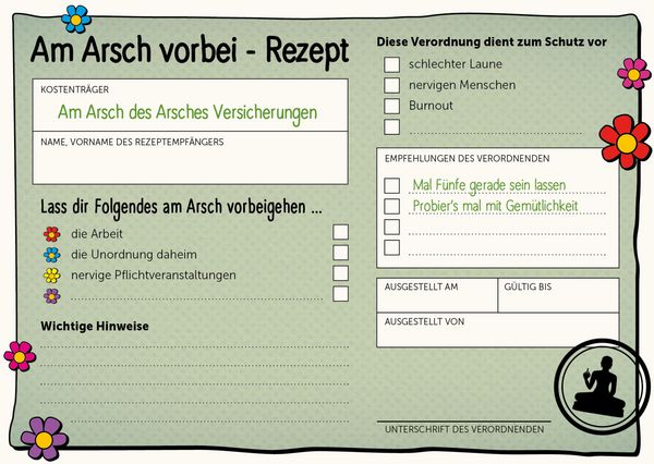 Produktbild: Am Arsch vorbei &ndash; Gelassenheit auf Rezept
