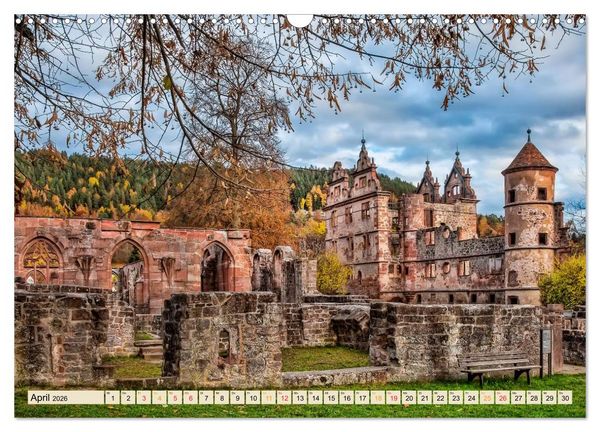 Produktbild: Europ&auml;ische Kl&ouml;ster - unverg&auml;ngliche Sch&ouml;nheiten (Wandkalender 2026 DIN A3 quer), CALVENDO Monatskalender