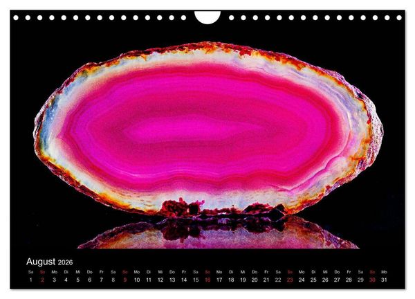 Produktbild: Leuchtende Achate (Wandkalender 2026 DIN A4 quer), CALVENDO Monatskalender