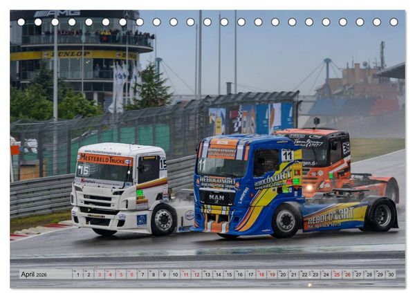 Produktbild: Best of TRUCK RACING (Tischkalender 2026 DIN A5 quer), CALVENDO Monatskalender