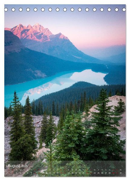 Produktbild: Die kanadischen Rockies (Tischkalender 2026 DIN A5 hoch), CALVENDO Monatskalender