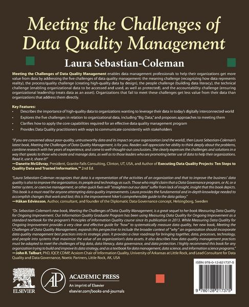 Produktbild: Sebastian-Coleman, L: Meeting the Challenges of Data Quality