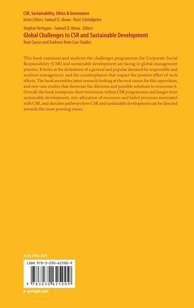 Produktbild: Global Challenges to CSR and Sustainable Development