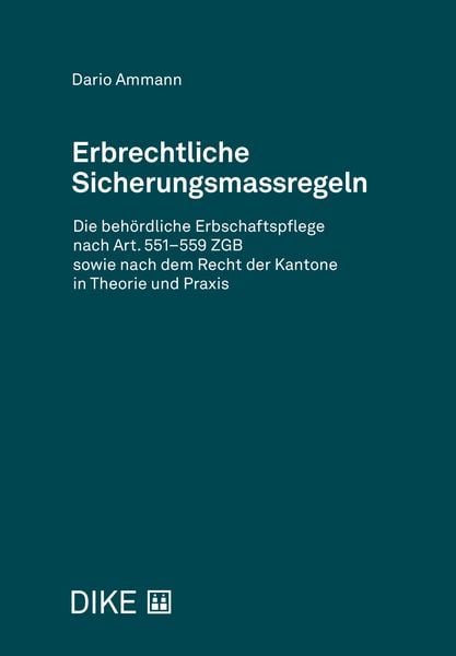 Produktbild: Erbrechtliche Sicherungsmassregeln