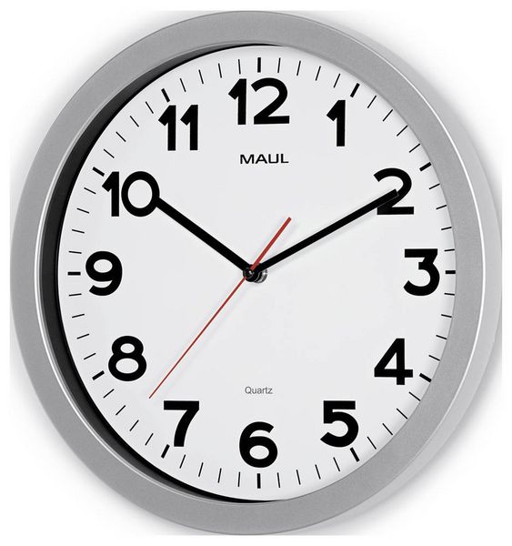 Produktbild: Maul 9053695 Quarz Wanduhr 35cm x 350mm x 30mm x 50mm Silber