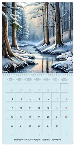 Produktbild: The forest through the seasons (Wall Calendar 2026 12 &times; 12 Inch) CALVENDO 12 Month Wall Calendar