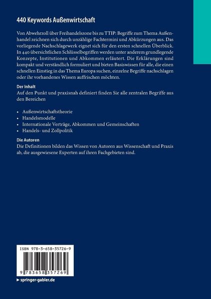 Produktbild: 440 Keywords Au&szlig;enwirtschaft