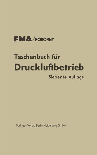Produktbild: Taschenbuch f&uuml;r Druckluftbetrieb