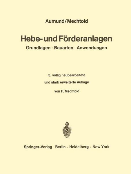 Produktbild: Hebe- und F&ouml;rderanlagen