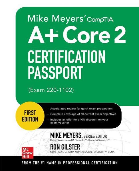 Produktbild: Mike Meyers' Comptia A+ Core 2 Certification Passport (Exam 220-1102)