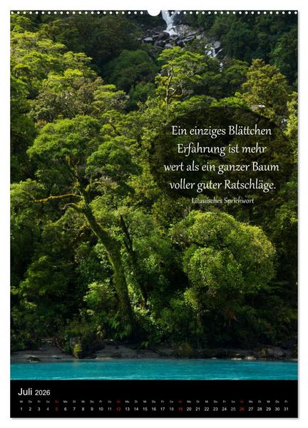 Produktbild: Neuseeland - Ein Land steht Kopf (Wandkalender 2026 DIN A2 hoch), CALVENDO Monatskalender