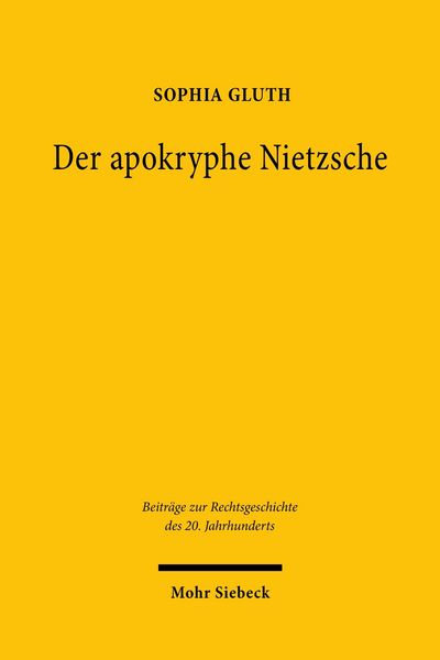 Produktbild: Der apokryphe Nietzsche