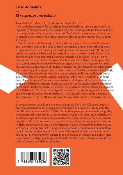 Produktbild: El vergonzoso en palacio