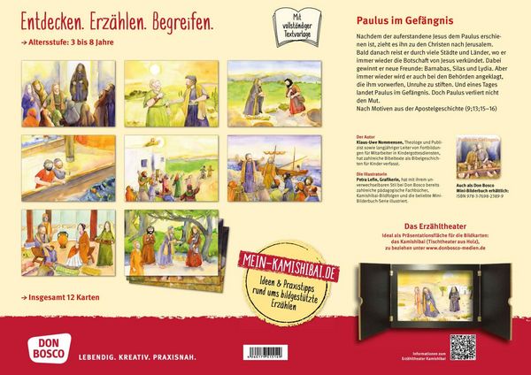 Produktbild: Paulus im Gef&auml;ngnis. Kamishibai Bildkartenset.
