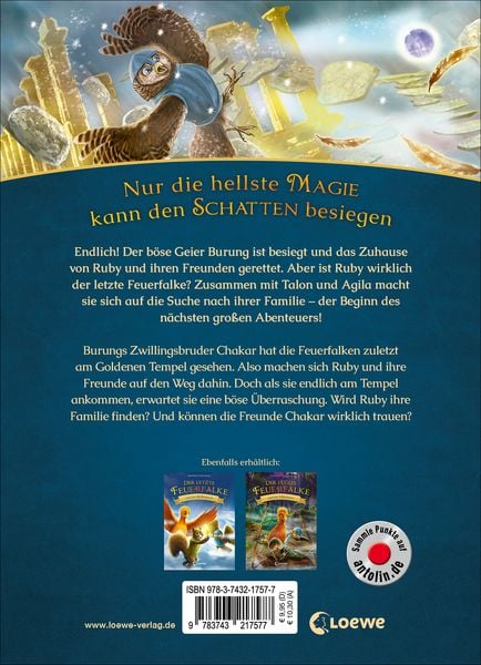 Produktbild: Der letzte Feuerfalke und der goldene Tempel (Band 9)