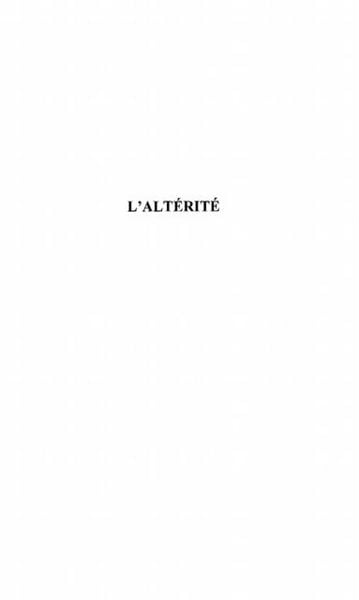 Produktbild: L'alterite