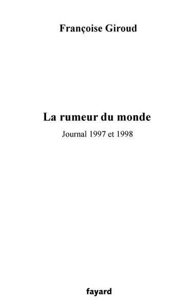 Produktbild: La rumeur du monde