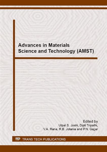 Produktbild: Advances in Materials Science and Technology (AMST)