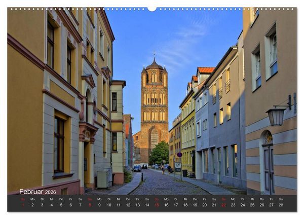 Produktbild: Stralsund. Das Tor zur Insel R&uuml;gen (hochwertiger Premium Wandkalender 2026 DIN A2 quer), Kunstdruck in Hochglanz