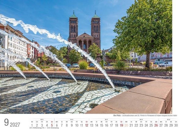 Produktbild: Die Pfalz 2027 Bildkalender A4 quer, spiralgebunden