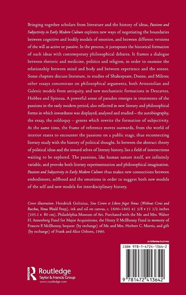 Produktbild: Passions and Subjectivity in Early Modern Culture