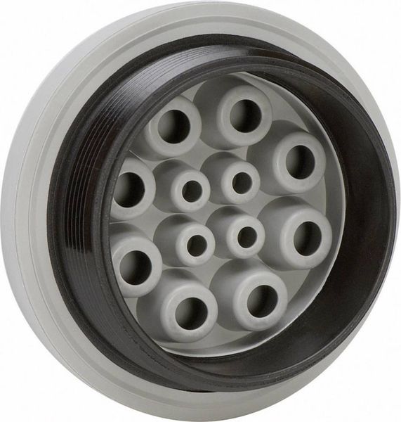 Produktbild: Icotek KEL-DPZ 40/8 Kabeldurchf&uuml;hrungsplatte Klemm-&Oslash; (max.) 10.2 mm Polyamid, Elastomer Grau 1 St.