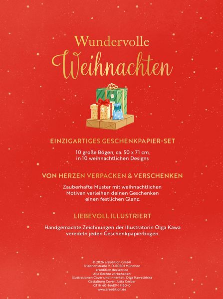 Produktbild: Weihnachtliches Geschenkpapier