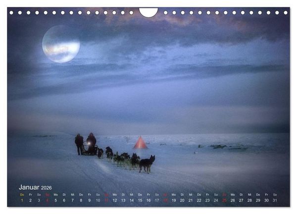 Produktbild: Mondnacht (Wandkalender 2026 DIN A4 quer), CALVENDO Monatskalender
